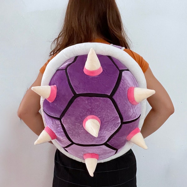 Roy Purple turtle backpack with spikes