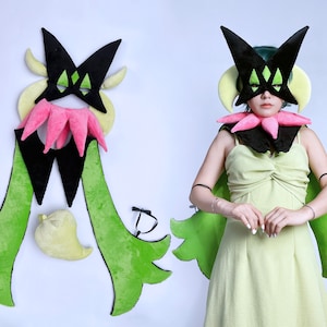 Cat black green cosplay / costume