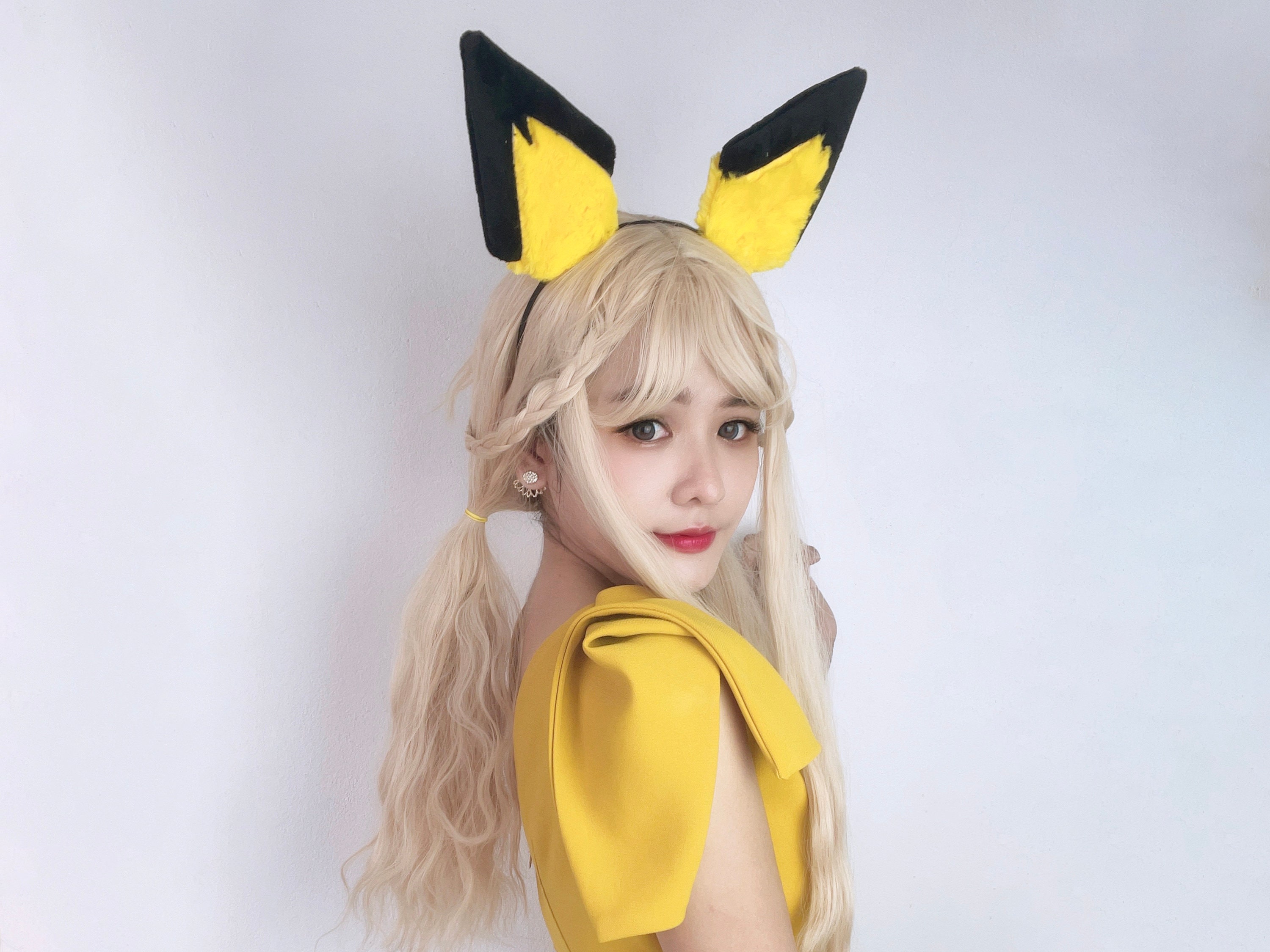 Kids Girls Bird Yellow Mickey Mouse Costume Hair Headband for Cosplay Disney Minnie Mouse Ear Headband Disneyland Orange bird  main image 3