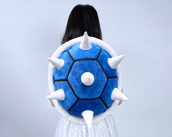 Blue Turtle Backpack With White Spike - Etsy