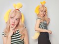Yellow pup ears / hair / headband