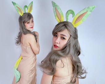 Haarreif mit Blattohren und Schweif für Kostüm/Cosplay