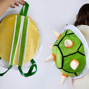 Green Turtle Shell Backpack With White Spike - Etsy