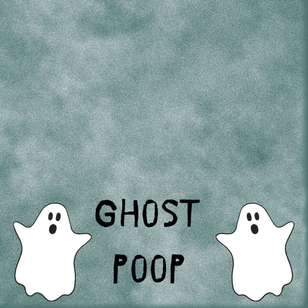 Ghost Poop Digital Label Etsy