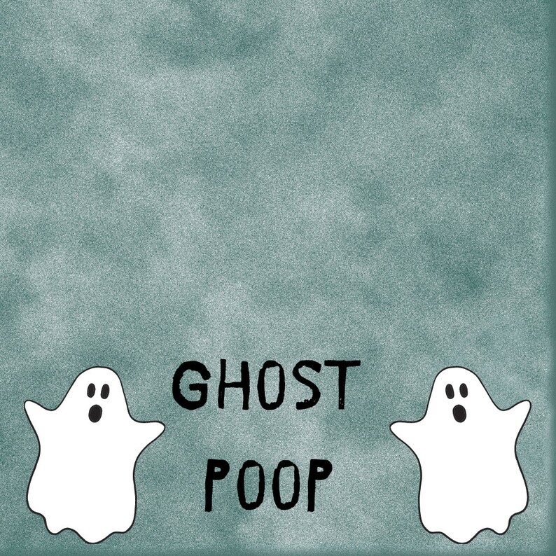 Ghost Poop Digital Label - Etsy