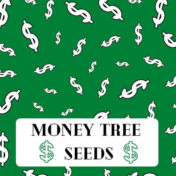 Money Tree Seeds Digital Label Etsy UK