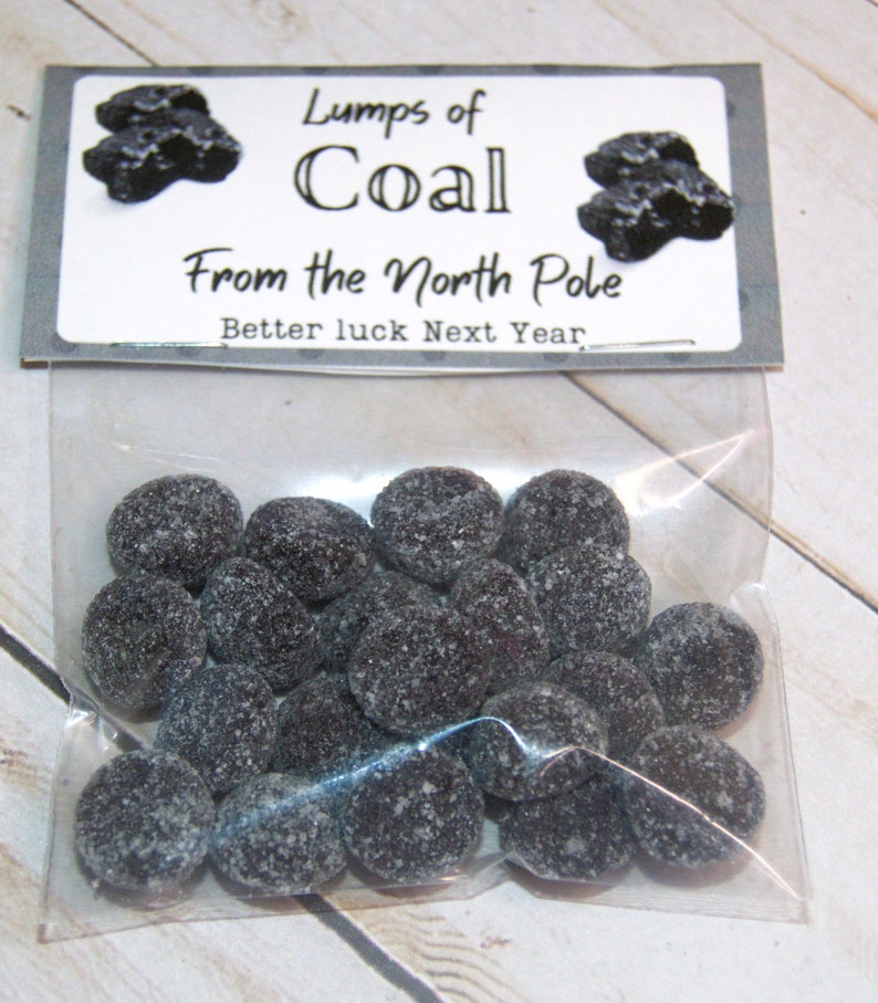 Lumps of Coal From the North Pole Lumps of Coal Bag of Coal Etsy