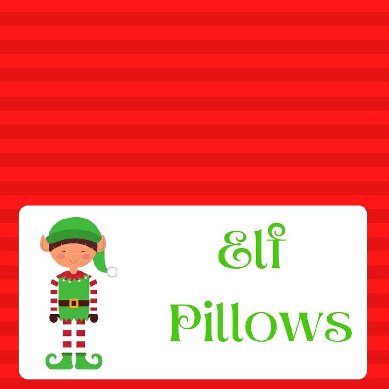 Elf Pillows Digital Label - Etsy