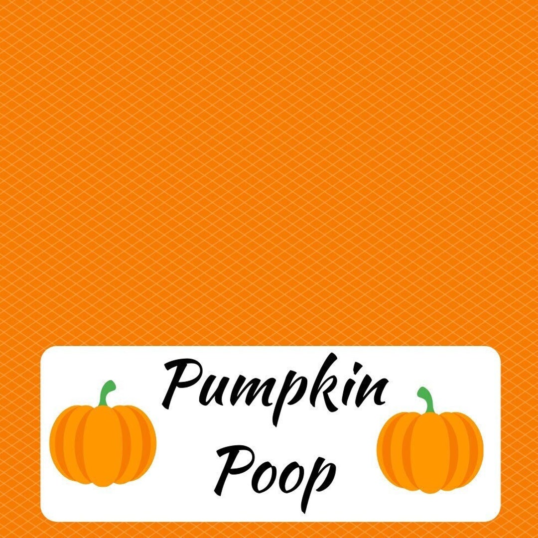 Pumpkin Poop Toppers Digital Label - Etsy