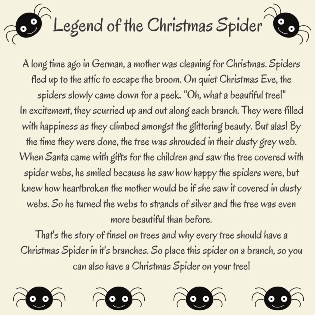 Christmas Spider Digital Label - Il 1080xN.3286117076 Dnki 
