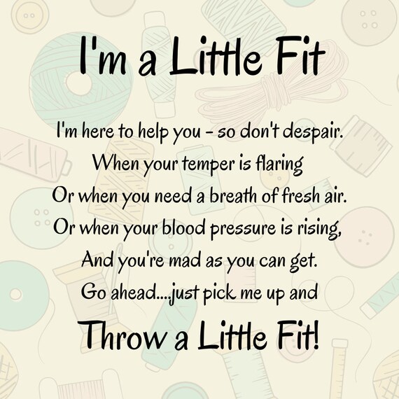 Little Fit Poem Digital Label | Etsy