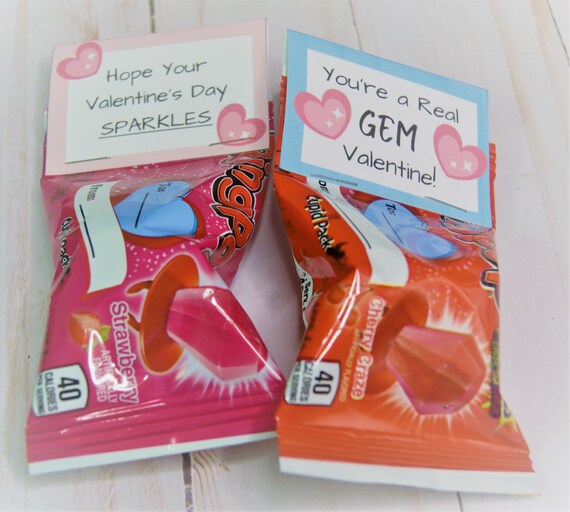 Ring Pop Valentines Ring Pop Treat Bag Topper Ring Pop Valentine