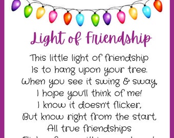 Light of Friendship | Etsy