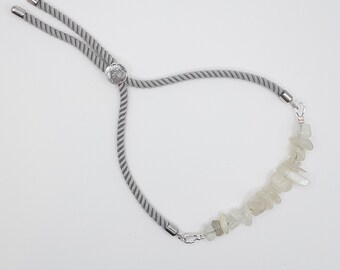 Moonstone Crystal Bracelet | Adjustable Cord, New Beginnings