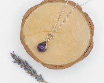 Crystal Pendant | Dainty Crystal Jewellery | 8mm Gemstone | Sterling Silver Necklace | Gifts For Her | Crystal Gifts | Natural Healing