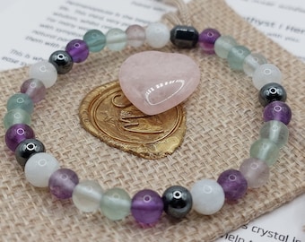 Perimenopause Crystal Bracelet | Healing Crystals | Menopause Relief | Feminine Energy Support | Confidence | Balance Hormones | Transition