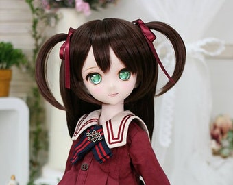 BJD wig Smart doll SD Dollfie dream 8-9 Twintail hair for 60cm doll