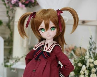 BJD wig Smart doll SD Dollfie dream 8-9 Twintail hair for 60cm doll
