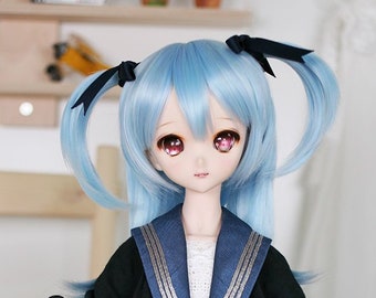 BJD wig Smart doll SD Dollfie dream 8-9 Twintail hair for 60cm doll