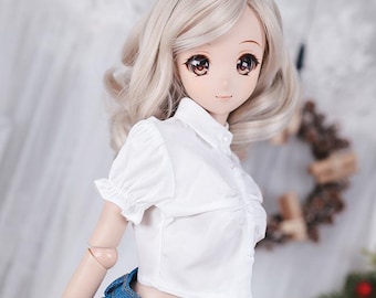 BJD Clothes Shirring Shirt White For DD Smartdoll 60cm 1/3 doll