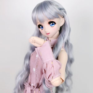 BJD Perücke Smart doll SD Dollfie dream 8-9 Zopfhaar für 60 cm Puppe