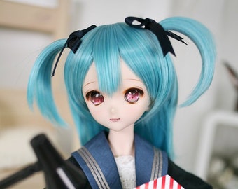 BJD wig Smart doll SD Dollfie dream 8-9 Twintail hair for 60cm doll