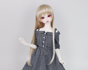 BJD wig Straight Blond For Smart doll SD Dollfie dream 8-9 60cm doll
