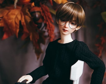 BJD Clothes Cable Knit Black For MSD minifee 42cm 1/4 doll