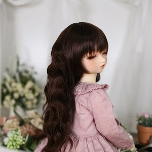 BJD wig MSD minifee KDF 7-8 Long wavy curl hair for 40cm doll