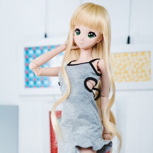 BJD Kleidung Ärmelloses Kleid Grau Für DD Smartdoll 60cm 1/3 doll