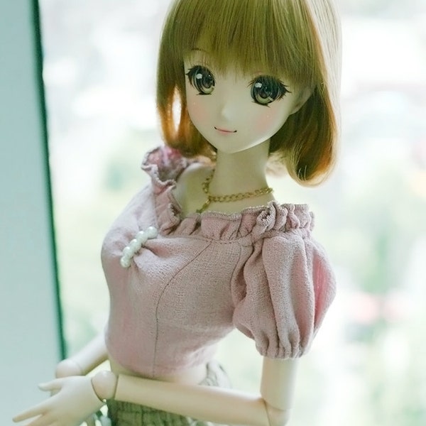 BJD Pink Crop Top Blouse For Smartdoll DD SD 60cm 1/3 doll