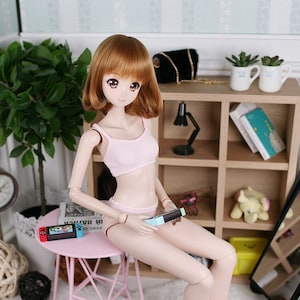 BJD Clothes Pink Underwear Set For Smartdoll DD SD 60cm 1/3 doll