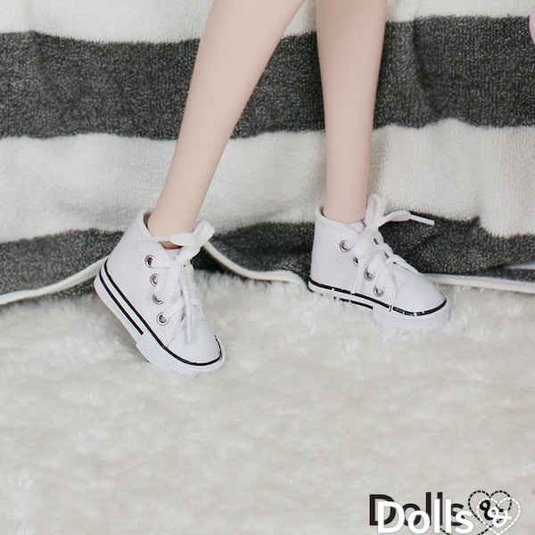 BJD Shoes  White Sneakers For Smartdoll DD SD 60cm 1/3 doll