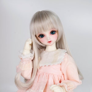 BJD wig MSD minifee KDF 7-8 Straigh Hair Cappuccino for 40cm doll
