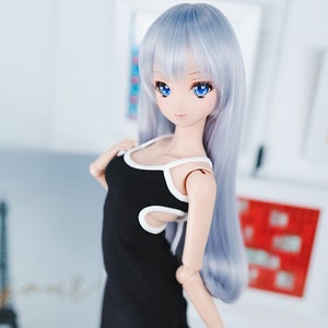 BJD Kleidung Ärmelloses Kleid Schwarz Für DD Smartdoll 60cm 1/3 doll