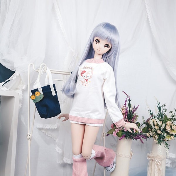 BJD Clothes Long-shirt Warmer Set Pink For Smartdoll DD SD 60cm 1/3 doll