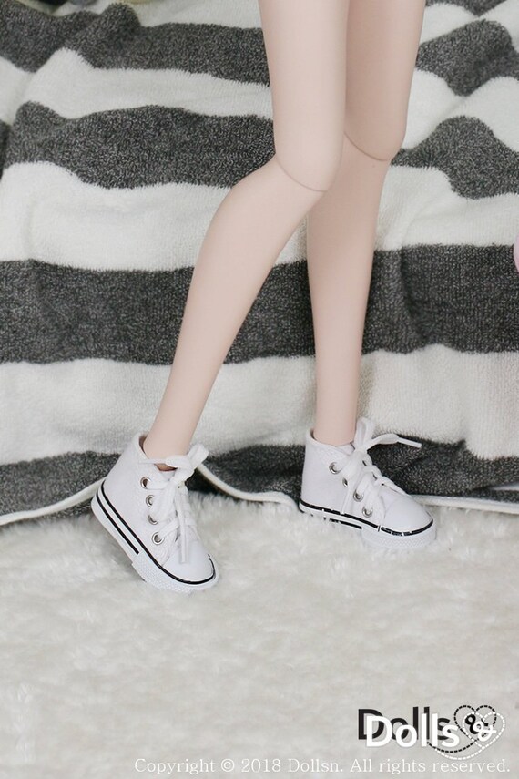 BJD Shoes  White Sneakers For Smartdoll DD SD 60cm 1/3 doll