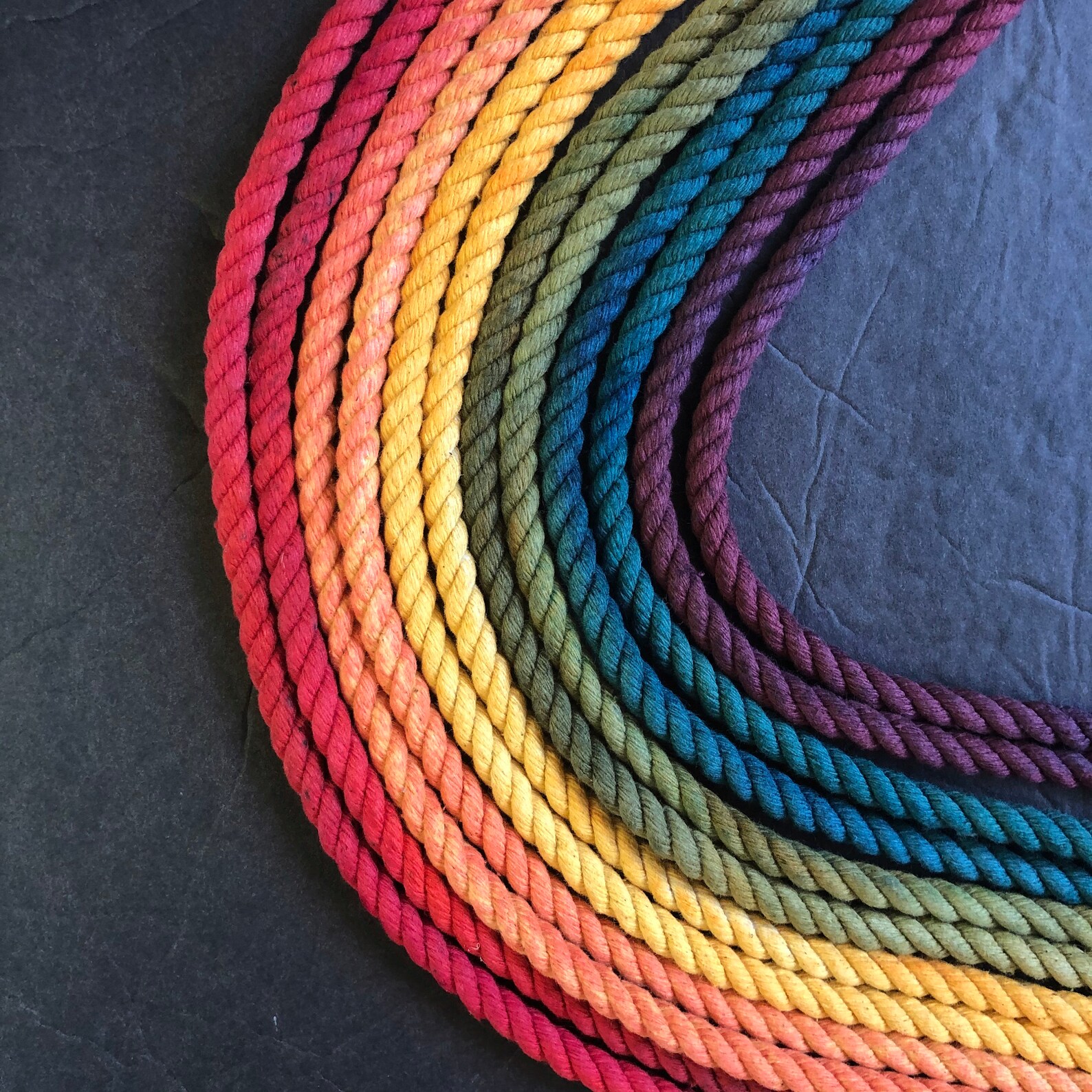 Rainbow Pride Cotton Rope Kit 180ft 6mm Etsy
