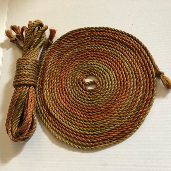 Autumn Leaves- **Treated and Conditioned** Jute Rope Pair (6mm) 65+ft