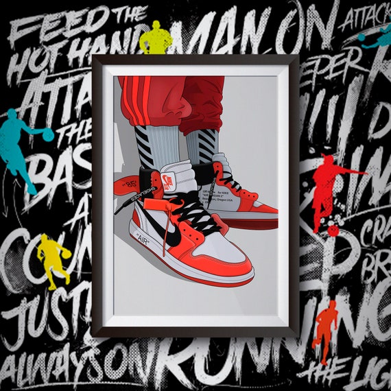 nike air jordan sneaker poster