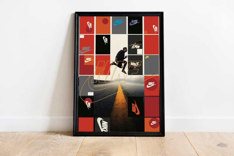 nike shoe box on wall