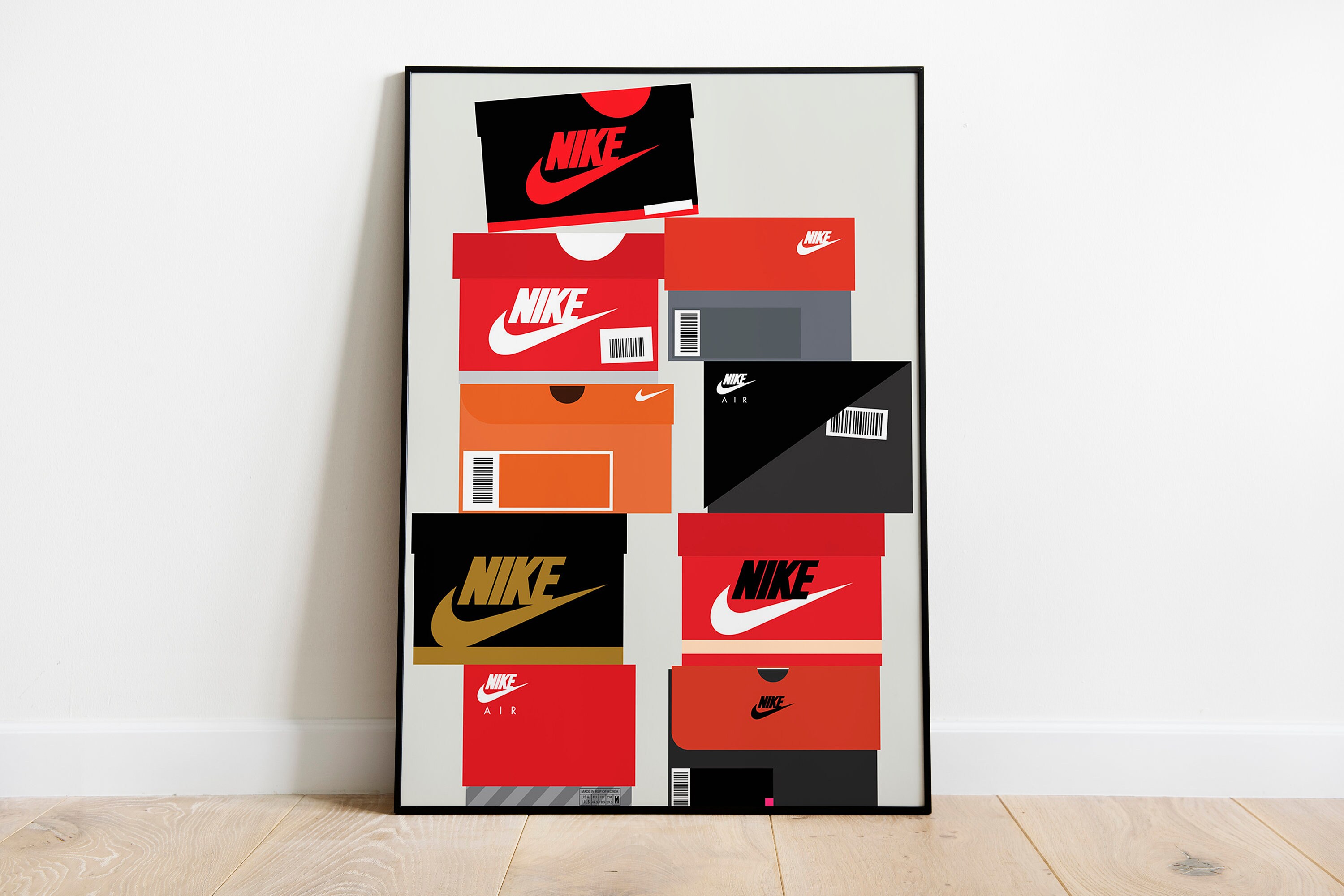 Sneaker Box Wall Art Poster Nike Sneakerhead decor Etsy