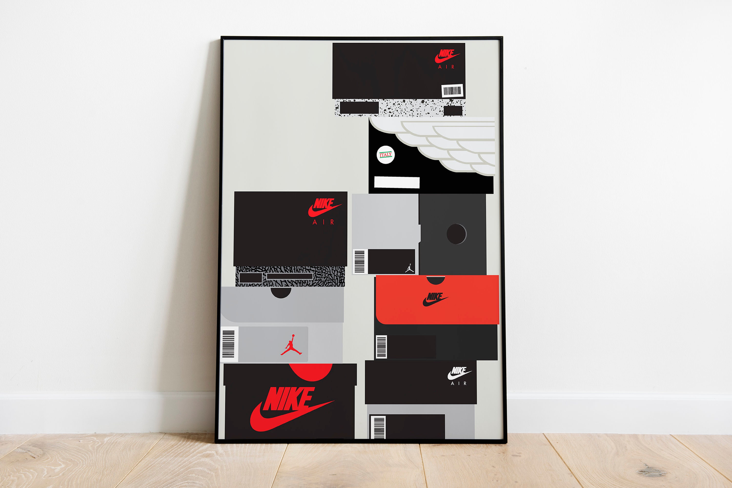 jordan shoe box wall