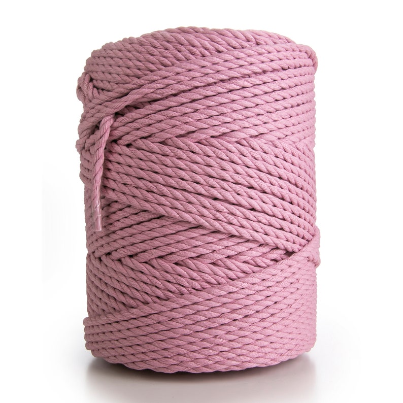 Rani Pink - 4 mm Twisted Macrame Cord