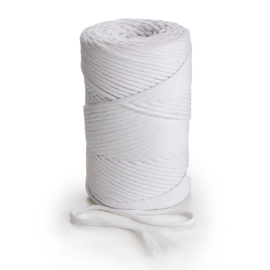 WHITE Macrame Cord 3mm Single Twist Cotton String 459 Feet Etsy