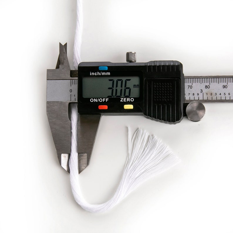 WHITE Macrame cord 3mm single twist cotton string 459 feet Etsy