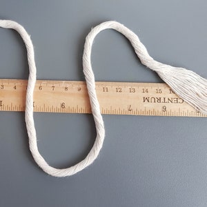 Natural Cotton rope 5mm single twist rope cotton cord 394 feet cotton macrame rope image 7