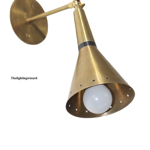 Italian style Brass wall lamp scone handmade vintage light reading lamp handcrafted shops wall lamp