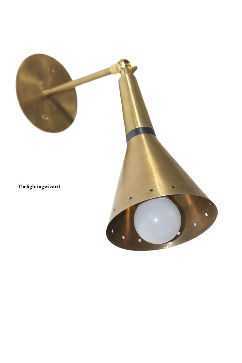 Italian style Brass wall lamp scone handmade vintage light reading lamp handcrafted shops wall lamp
