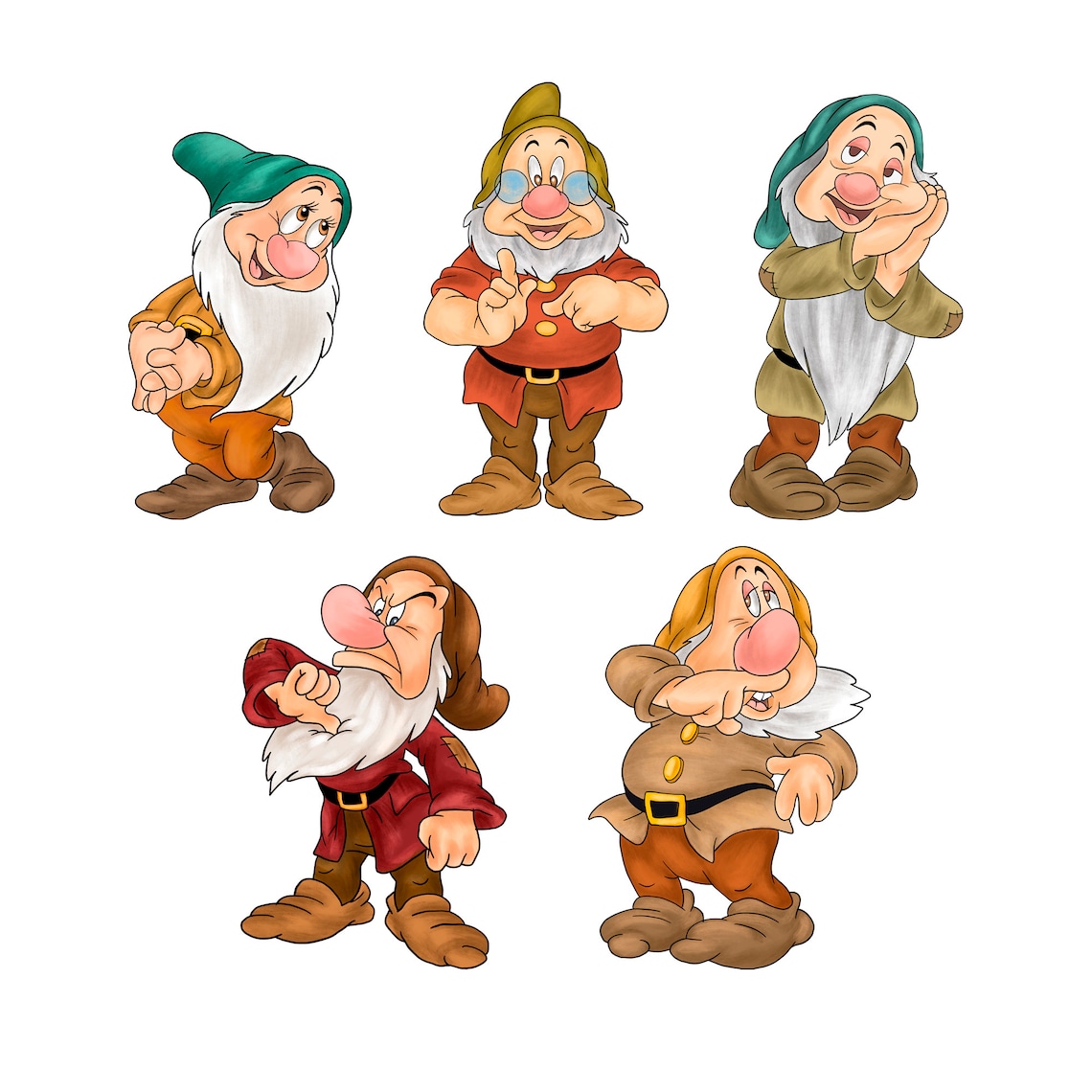 Blancanieves y los siete enanos imágenes prediseñadas Etsy